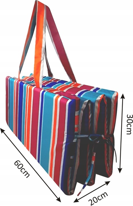 MATA NA PLAŻE KAMIENISTE, MATA PLAŻOWA GRUBA, MATA DO CHORWACJI 180x60x3cm