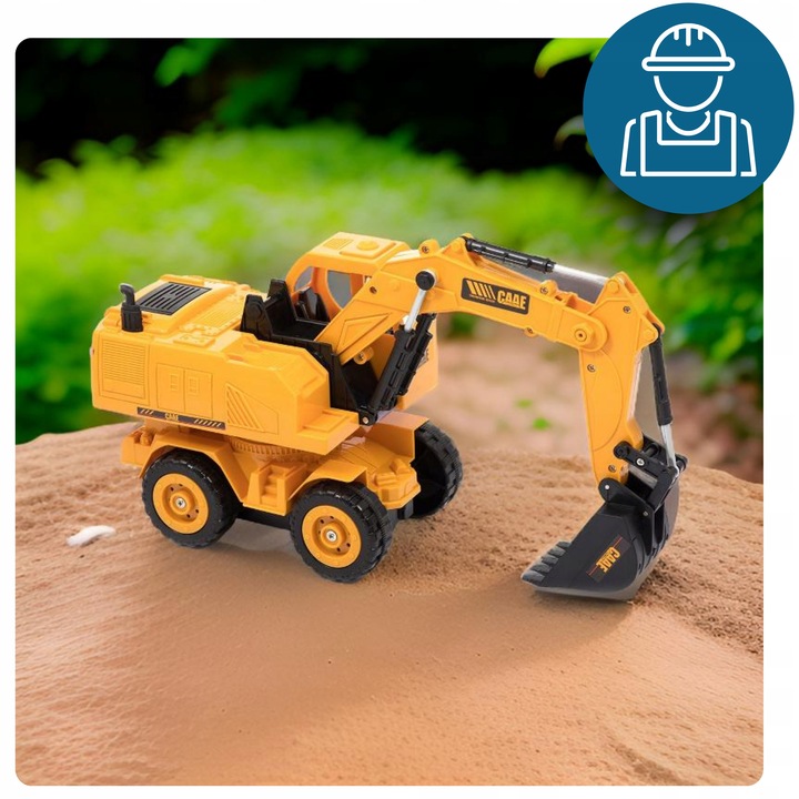 Zdalnie sterowana koparka dla dzieci jeżdżąca plac budowy PILOT Mocna RC