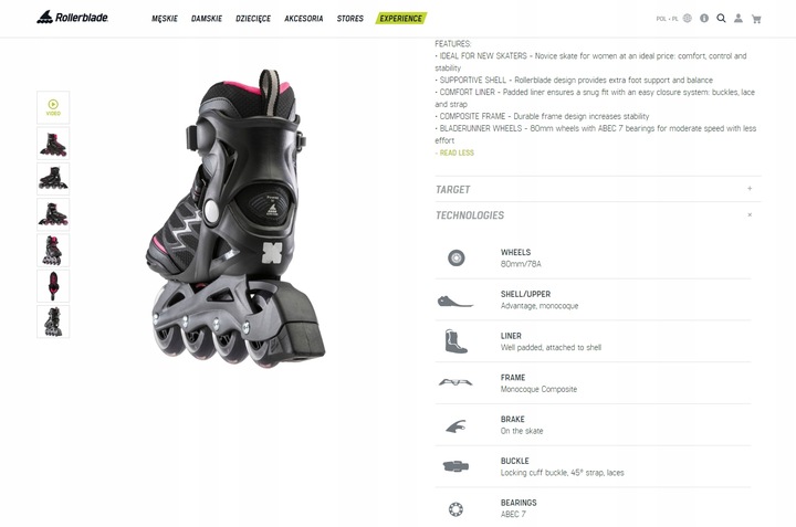 Leszno! Nowe Rolki BLADERUNNER Advantage XT W 23