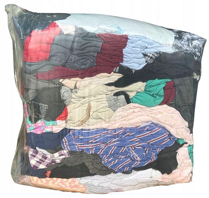 Czyściwo Bawełniane Przemysłowe BHP mix Posortowane bez Guzików Zamków 10kg