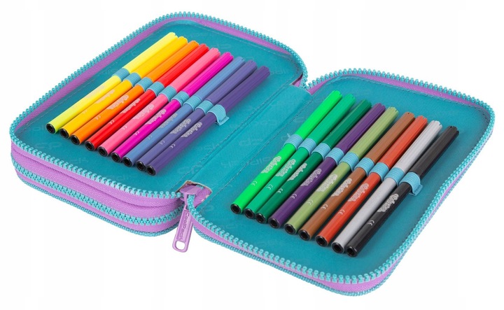 Coolpack Jumper 2 Piórnik podwójny z wyposażeniem Gradient Bluberry E66505