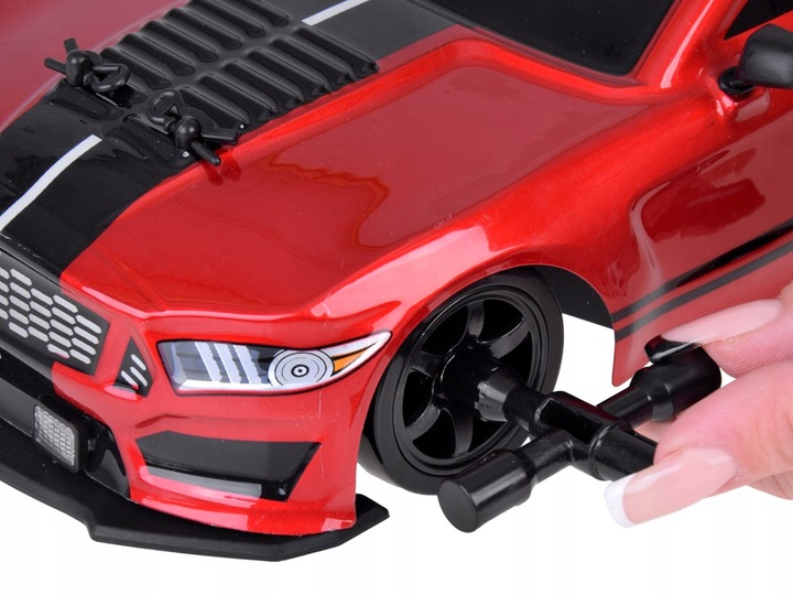 Auto Drift DUZY Samochód ZDALNIE STEROWANY na PILOTA 2.4Gz RC LED DYM 4x4