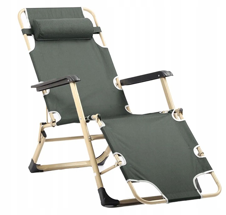 LEŻAK OGRODOWY szary regulowany LEŻAK TARASOWY na balkon ogród