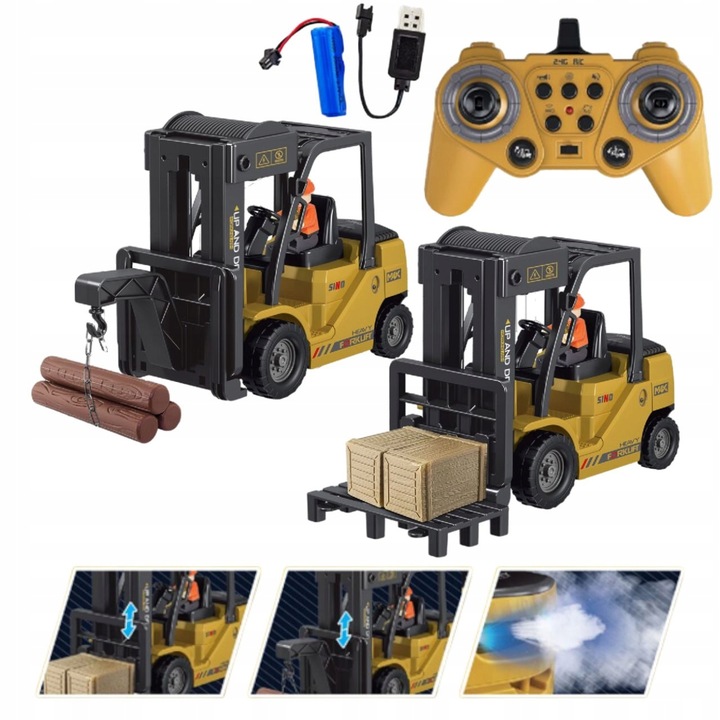 ZDALNIE STEROWANY POJAZD RC NA PILOTA WÓZEK WIDŁOWY AUTO SAMOCHÓD WOOPIE