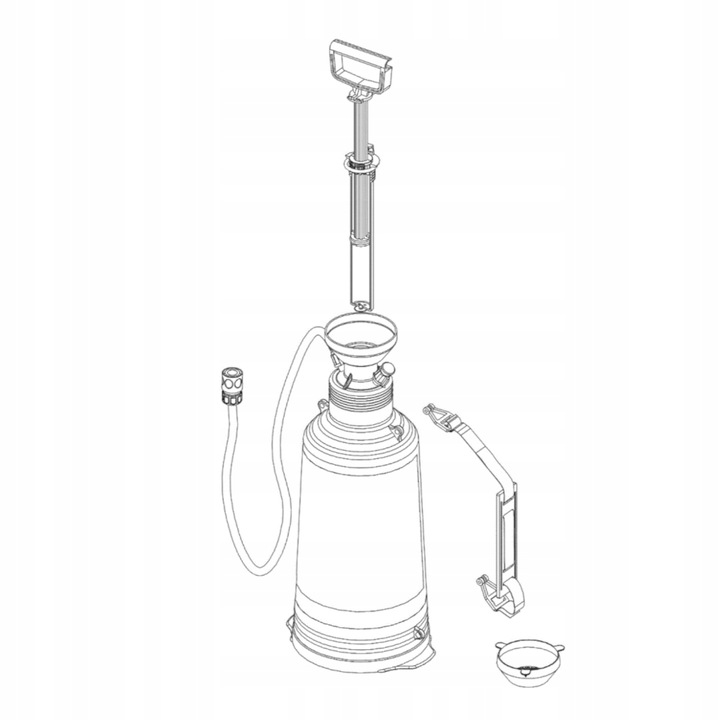 Pompa Ręczna 3 L do Napełniania Instalacji Solarnych i c.o. Itermo