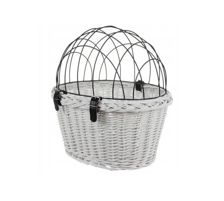 Kosz na rower dla psa kota na kierownicę rowerowy kratka transporter koszyk