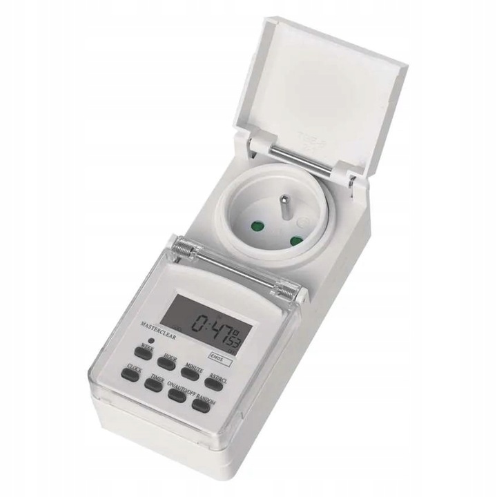 CYFROWY PROGRAMATOR CZASOWY EMOS P5507 IP44 ZEWNĘTRZNY