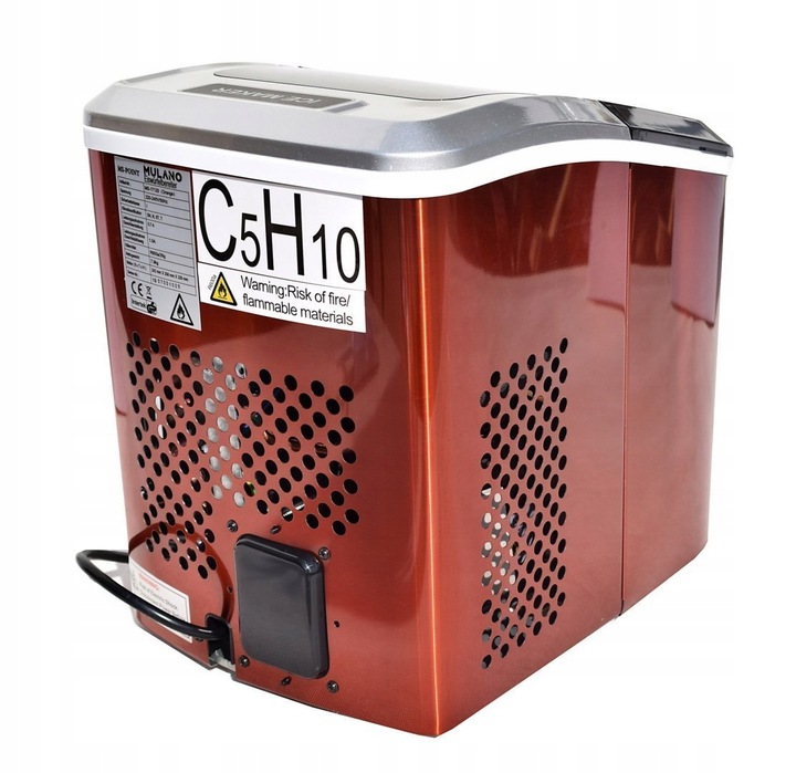 KOSTKARKA maszyna DO LODU Mulano Pomarańczowa do 15kg lodu na DOBĘ