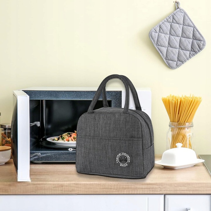 TORBA LUNCHBOX PIKNIKOWA NA ŚNIADANIE TERMICZNA IZOLACYJNA ŚNIADANIOWA