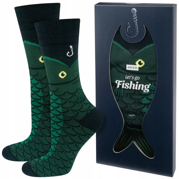 Śmieszne SKARPETKI RYBY SOXO PREZENT dla FACETA na WALENTYNKI r. 40-45