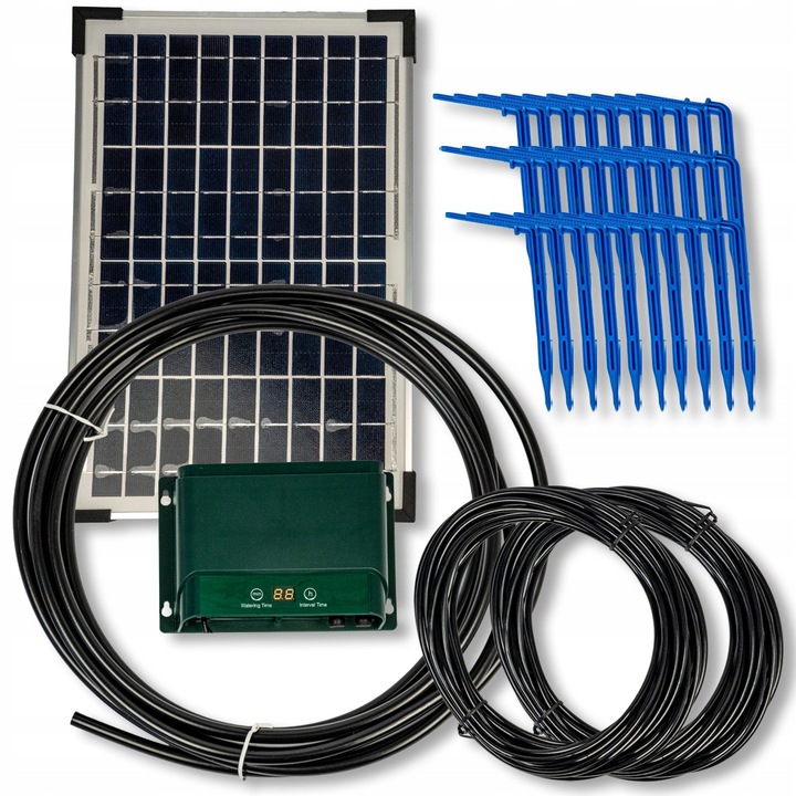 Solarny system nawadniania kropelkowego IC006 do ogrodu do 50 roślin
