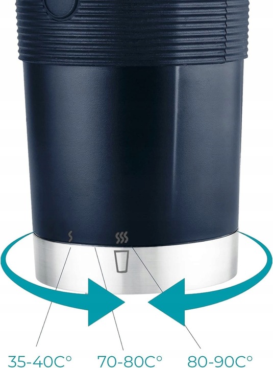 KUBEK TERMICZNY Z TERMOMETREM 380ml PODRÓŻNY DO AUTA PODGRZEWACZ CZAJNIK