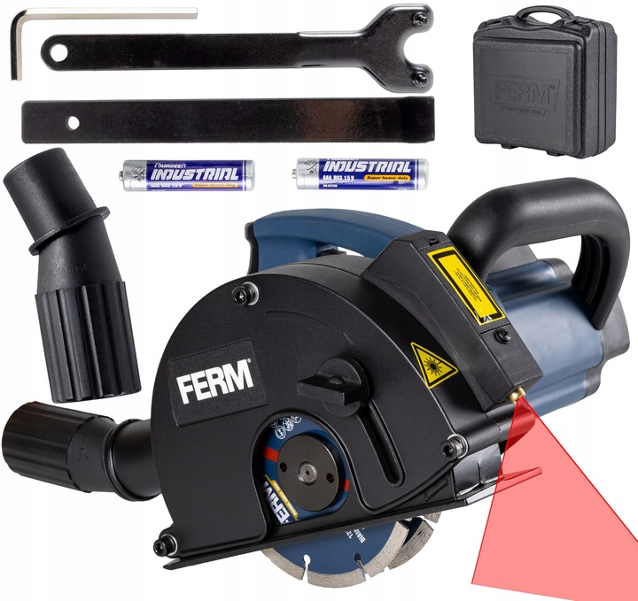 BRUZDOWNICA FERM 1700W, 125mm LASER ROLKA