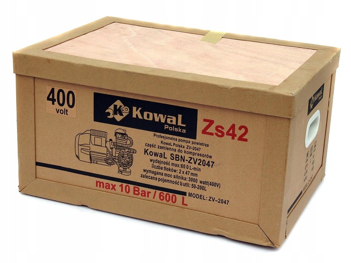 10 Bar SPRĘŻARKA 400V V2 kompresor olejowy silnik 3 FAZY pompa powietrza