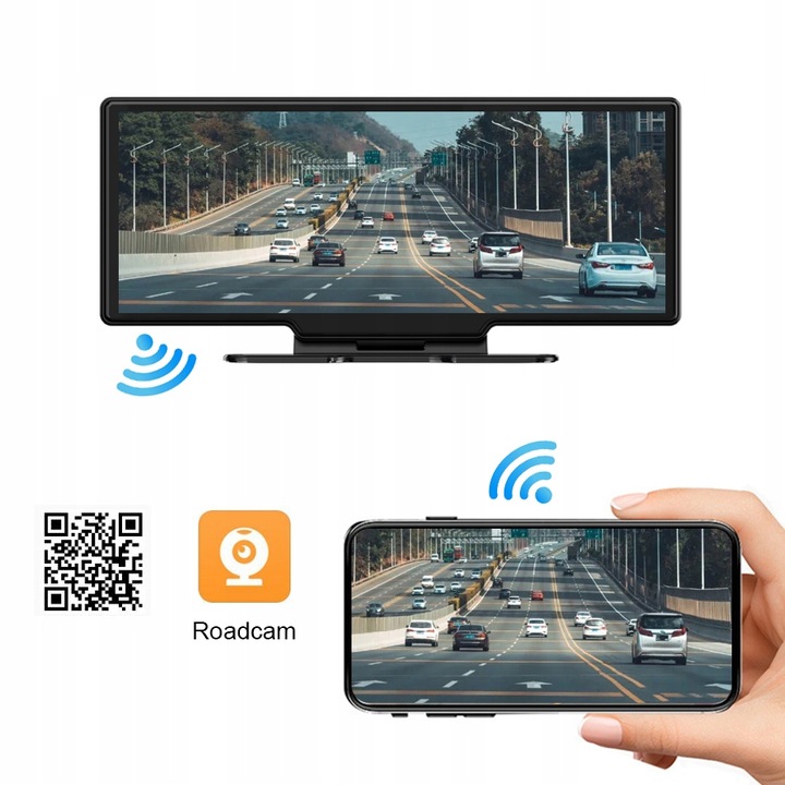 Stacja Ekran Monitor Nawigacja Rejestrator 4K Kamera Android Auto CarPlay
