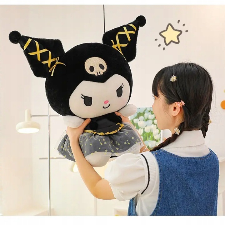 Maskotka Hello Kitty Pluszowa Kuromi Kotek Pluszak Przytulanka Duża 35cm