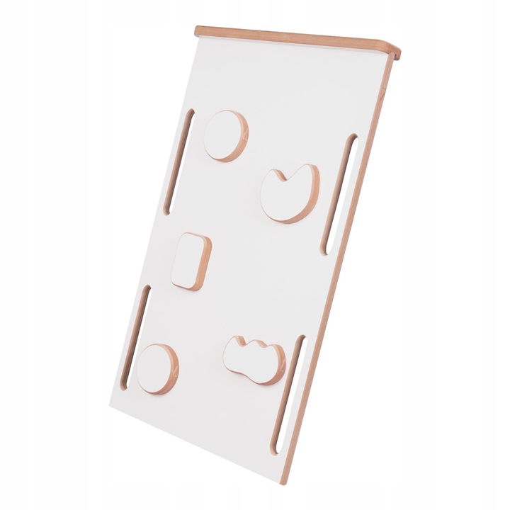 Bujak Montessori DREWNIANY XL +Poduszka Beżowa +Zjeżdżalnia +Ścianka ZESTAW