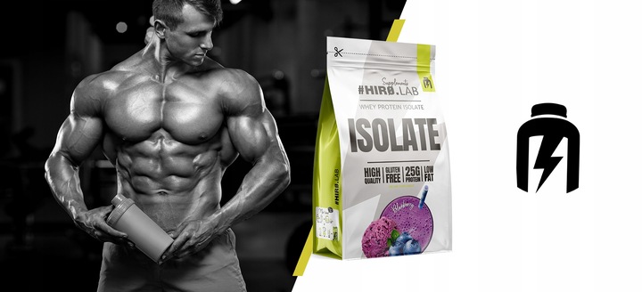 Izolat Białka BIAŁKO 700 g WPI ISO Whey Protein Isolate Jagoda HIRO