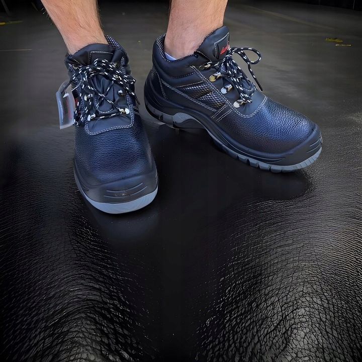 Męskie Robocze Buty Trzewiki Chroniące Palce Lekkie z Noskiem Stalowym S1