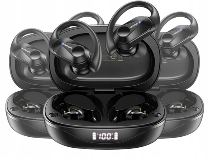 Słuchawki Bezprzewodowe LENOVO LP75 Bluetooth DOUSZNE Powerbank Wodoodporne