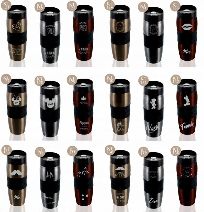 KUBEK TERMICZNY Z GRAWEREM prezent dla strażaka