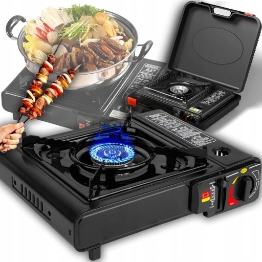 KUCHENKA TURYSTYCZNA GAZOWA Z PRZENOŚNĄ WALIZKĄ + 4x KARTUSZ Z GAZEM PIKNIK