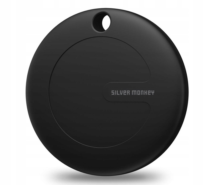 Lokalizator Silver Monkey Tag silikonowy kompatybilny z Apple Find My +etui