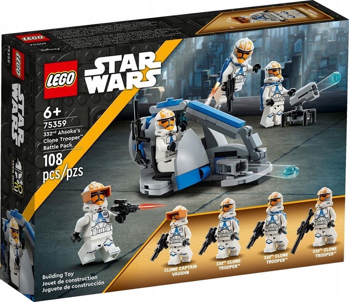 KLOCKI LEGO STAR WARS 75359 ZESTAW Z 332 AHSOKI 4 FIGURKI NA PREZENT +TORBA