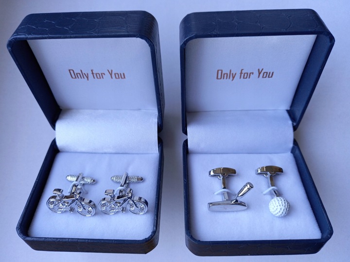 Tytanowe spinki do mankietów Koparka Buldożer