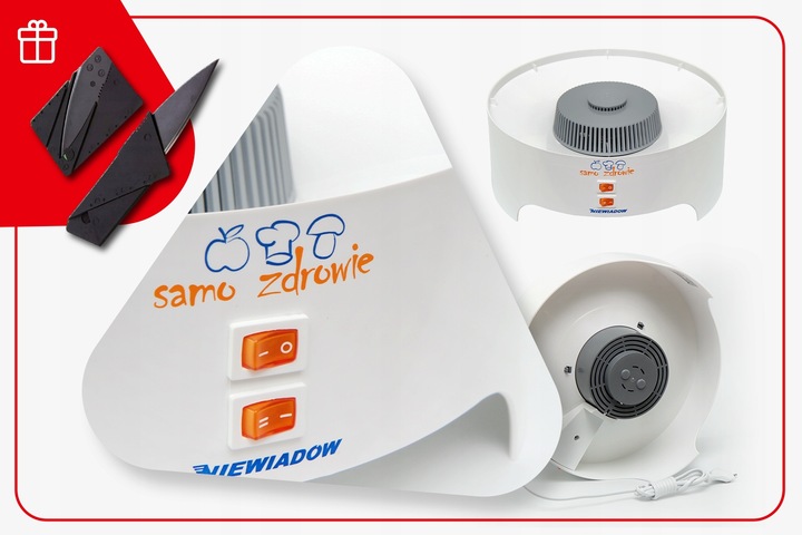 SUSZARKA DO GRZYBÓW OWOCÓW WARZYW ZIÓŁ NIEWIADÓW 500W PRODUKOWANA W POLSCE