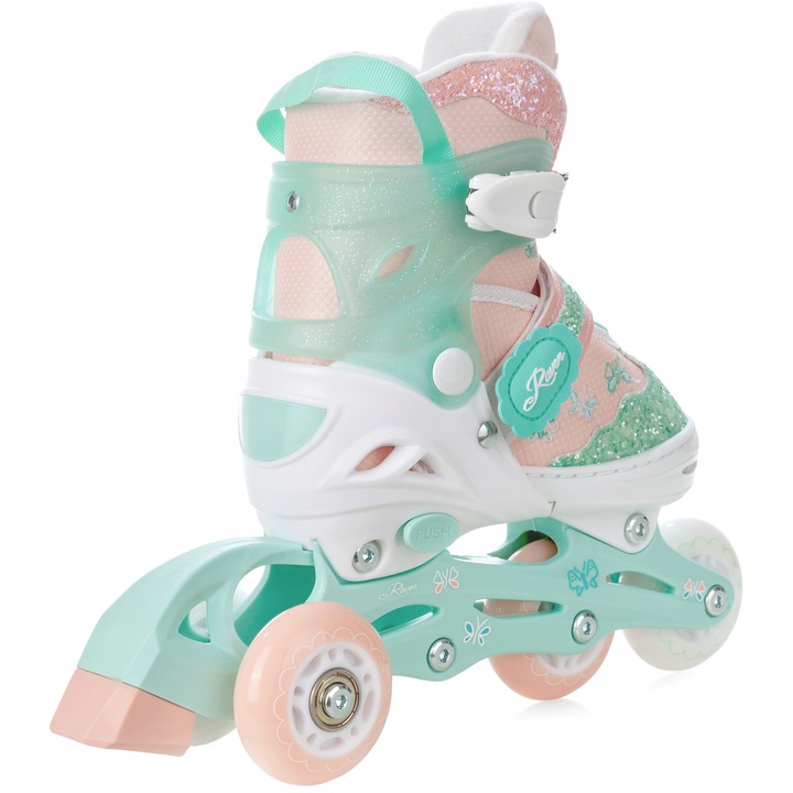 Rolki Wrotki 3w1 Regulowane RAVEN Mireia 30-33 Kółka LED