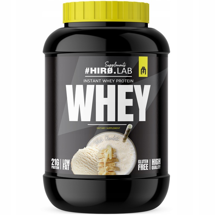 Białko koncentrat serwatkowe WPC 2000 g Instant Whey BIAŁA CZEKOLADA hiro
