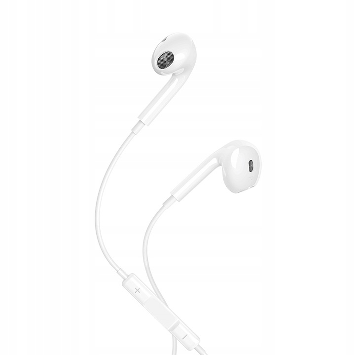 Słuchawki Douszne Przewodowe USB Typ C z MIKROFONEM Uniwersalne Wygodne