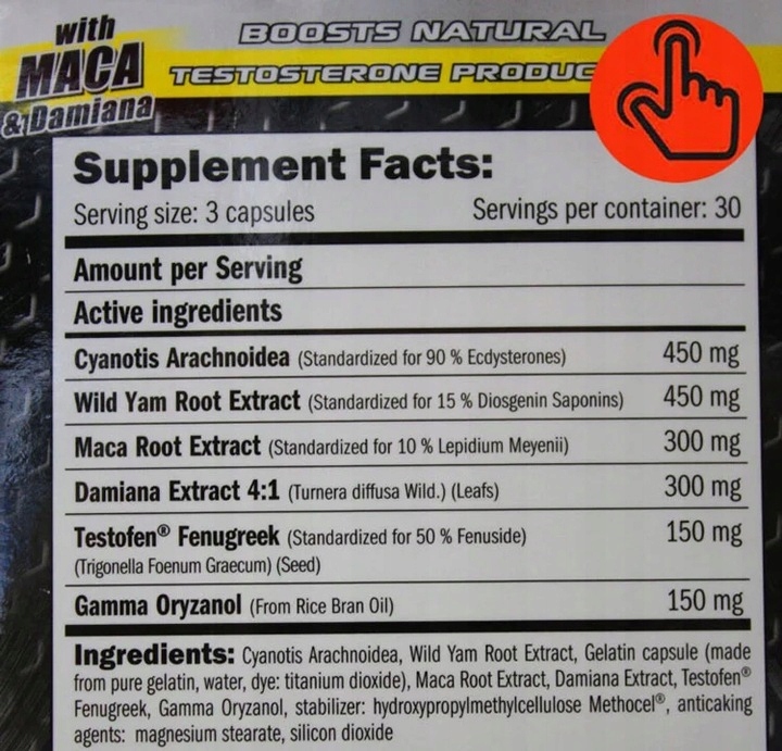Booster Testosteronu, Libido - ecdysteroidy ECDYSTERON TESTOSTERON TABLETKI