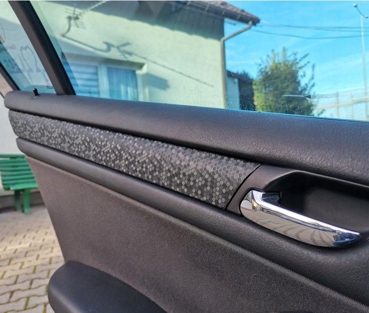 TAŚMA PLASTER MIODU HEXAGON NA LISTWY DEKORY PROGI PASY 10x500cm + RAKLA