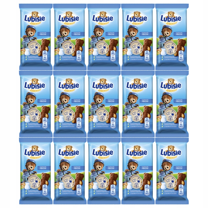15x LUBISIE MLECZNE 30G