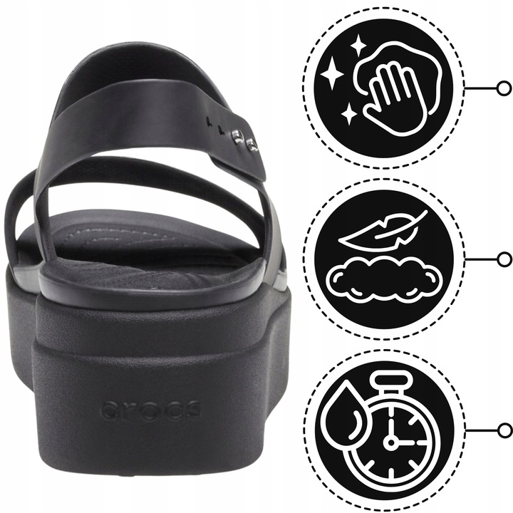 sandały na platformie crocs damskie buty na lato 41-42 w10
