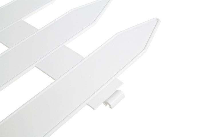 Płotek Ogrodowy Biały 3,5m Palisada Płot Krawężnik Plastik ZESTAW Ozdobny