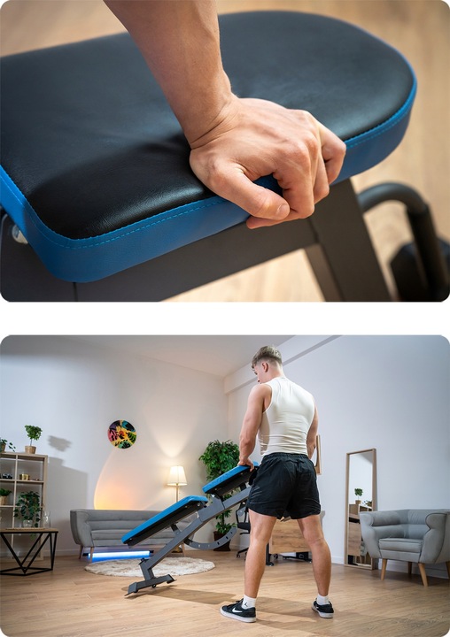 ŁAWECZKA PROFESJONALNA STABILNA TRENINGOWA DWUSTRONNIE REGULOWANA THUNDER