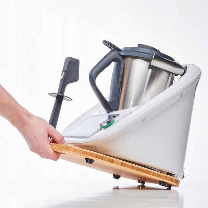 Podstawka Deska pod THERMOMIX przesuwna TM6 TM5 Podkładka z Drewna Obrotowa