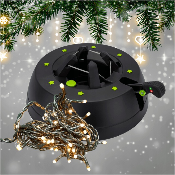 STOJAK CHOINKOWY KAMAI PODSTAWKA NA DRZEWKO 2,5M + GRATIS 100 ŚWIATEŁEK LED