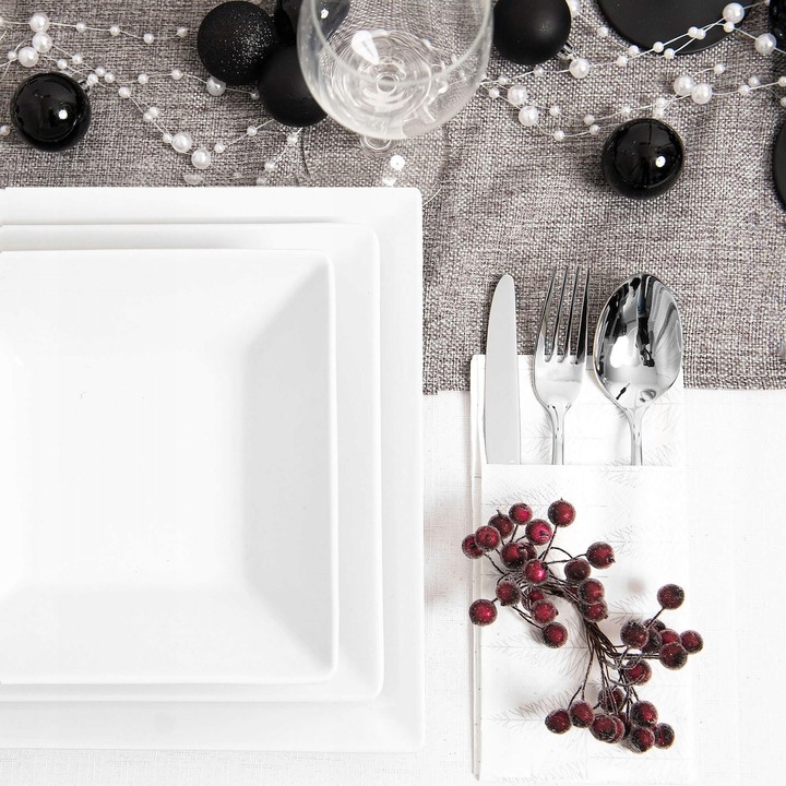 BOMBKI CHOINKOWE 100szt nietłukące ZESTAW XXL NA CHOINKĘ WZORY CZARNE ZŁOTE