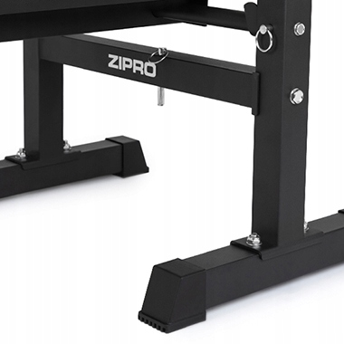 Ławka Treningowa Prosta Składana Ławeczka + Stojaki Regulowane 2w1 - Zipro