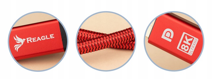 REAGLE Kabel przewód DisplayPort 1.4 DP 4K 165Hz 2k 240Hz 1,5M Display Port