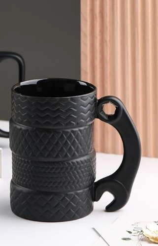 KUBEK OPONY CERAMICZNY Z KLUCZEM DLA KIEROWCY450ML