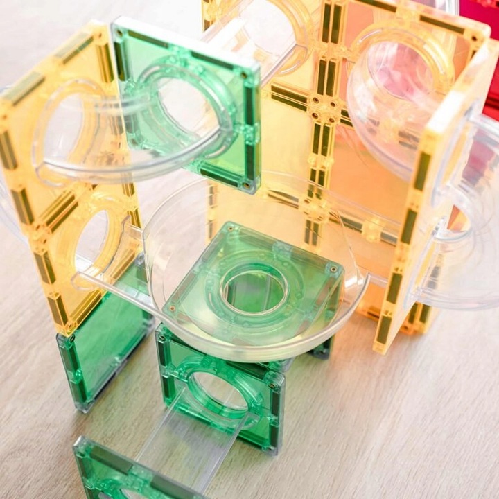 Connetix: klocki magnetyczne edukacyjne kulodrom 66 el. Ball Run Expantion