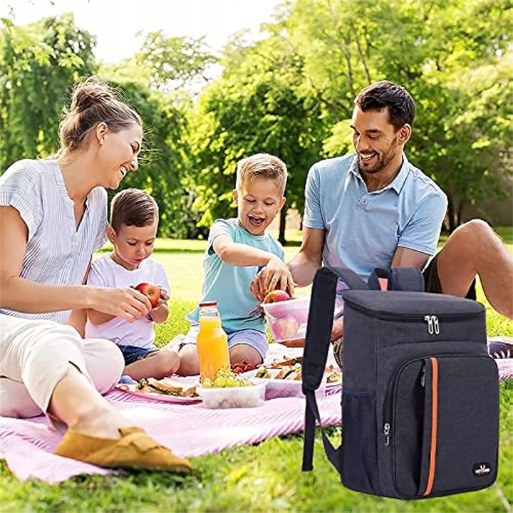 DUŻA POJEMNOŚĆ 18L IZOLACJA PIKNIK PLECAK TORBA DO PRZECHOWYWANIA ŻYWNOŚCI