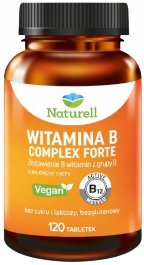 NATURELL Witamina B Complex Forte kompleks witamin z grupy B 120 tab.