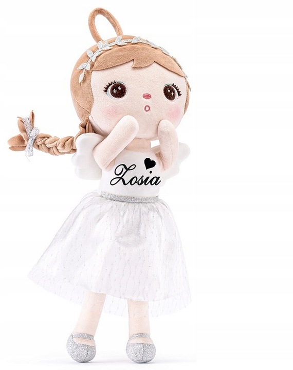 Metoo laleczka Personalizowana Biały Aniołek - imię gratis!