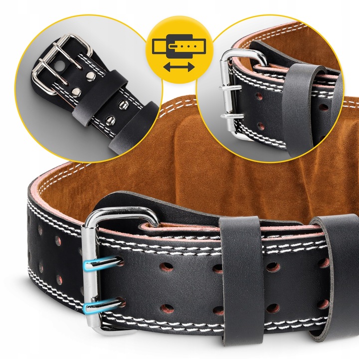 PAS KULTURYSTYCZNY SKÓRZANY STABILIZATOR KRZYŻOWY USZTYWNIAJĄCY KRĘGOSŁUP M